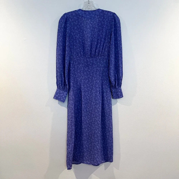 Realisation Par The Vivienne Purple Floral 100% Silk Button Down Maxi Dress XXS - Picture 10 of 10